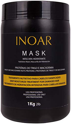 Product Cover INOAR PROFESSIONAL - Macadamia Oil Premium Mask - Unique Blend of Macadamia Nut Protein and Wheat Protein to Condition and Intensely Moisturize the Hair (2lbs / 1 Kg)