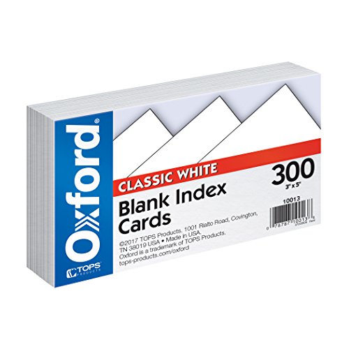 Product Cover Oxford Blank Index Cards, 3