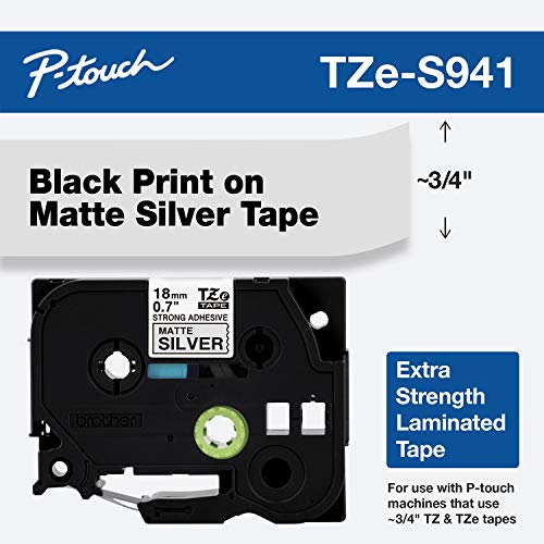 Product Cover Brother Genuine P-touch TZE-S941 Tape, 3/4