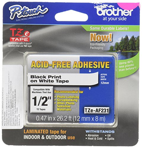 Product Cover Brother Genuine P-touch TZE-AF231 Tape,1/2