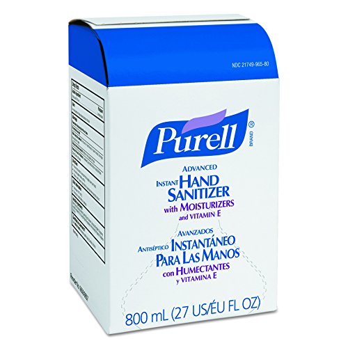 Product Cover PURELL Advanced Hand Sanitizer Gel, 800 mL Hand Sanitizer Gel Refill for GOJO 800 Series Bag-in-Box Push-Style Dispenser (Pack of 12) - 9657-12
