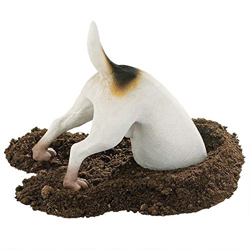 Product Cover Design Toscano QL6522 Terrence The Terrier Digging Pet Dog Garden Statue, 12 Inch, Full Color