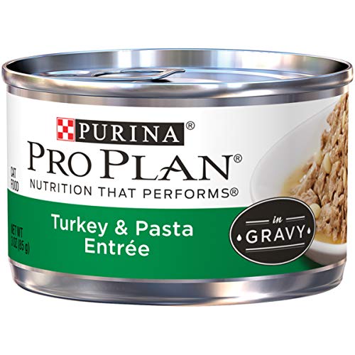 Product Cover Purina Pro Plan Gravy Wet Cat Food, Turkey & Pasta Entree - (24) 3 oz. Pull-Top Cans