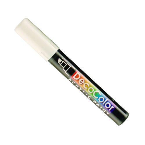 Product Cover Uchida 315-C-0 Marvy Deco Color Chisel Tip Acrylic Paint Marker, White