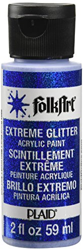 Product Cover FolkArt Extreme Glitter Acrylic Paint in Assorted Colors (2 oz), 2857, Royal Blue