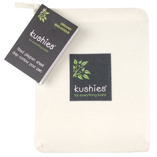 Product Cover Kushies Organic Jersey Play Pen Fitted Sheet, Off-White