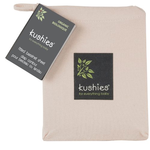 Product Cover Kushies Organic Jersey Bassinet Fitted Sheet, Mocha