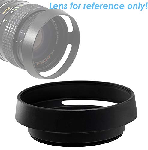 Product Cover Fotasy 39mm Metal Curved Lens Hood, 39mm Vented Hood, 39mm Lens Hood for Fuji Leica Leitz Panasonic Olympus Panasonic Sony Lens, 39mm Screw-in Lens Hood