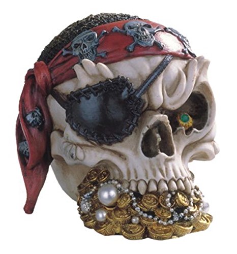 Product Cover StealStreet SS-G-44015 Pirate Skull Head with Treasure Collectible Figurine Statue Decoration