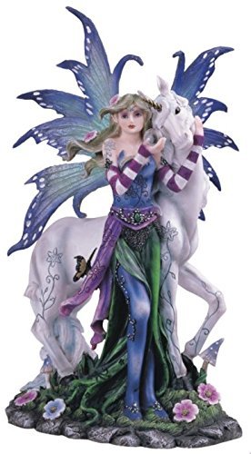 Product Cover StealStreet Blue Fairy with Unicorn and Butterfly Collectible Figurine Statue