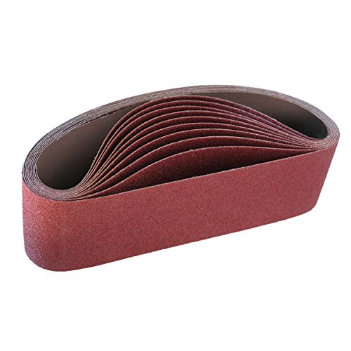 Product Cover IVY Classic 43050 Flex-Abrasive 3-Inch x 18-Inch 36 Grit Extra Coarse Resin Cloth Aluminum Oxide Sanding Belt, 10-Pack