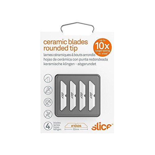 Product Cover Slice 10404 Replacement Ceramic Blades for the Slice Box Cutter, 4 Pack