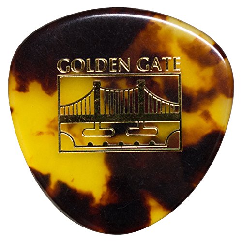 Product Cover Golden Gate MP-12 Deluxe Tortoise Style Flat Pick - Rounded Triangle - Dozen