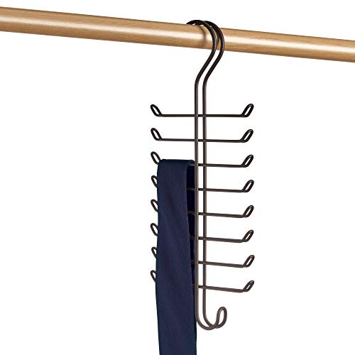 Product Cover iDesign Classico Vertical Closet Organizer Rack for Ties, Belts - Bronze