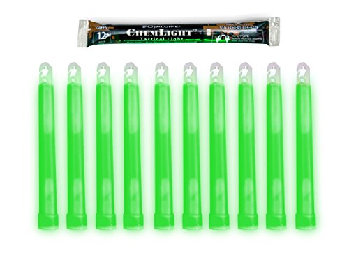 Product Cover Cyalume ChemLight Military Grade Chemical Light Sticks - 12 Hour Duration Light Sticks Provide Intense Light, Ideal as Emergency or Safety Lights, for Tactical Applications, Hiking or Camping and Much More, Standard Issue for U.S. Military