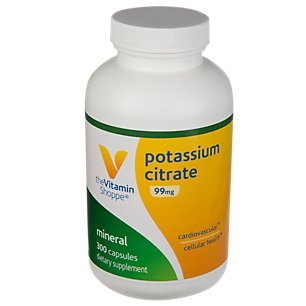 Product Cover The Vitamin Shoppe Potassium Citrate 99MG, Supports Cardiovascular Cellular Health (300 Capsules)