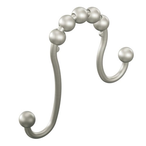 Product Cover Moen SR2201BN Shower Curtain Rings (Pack of 12), Brushed Nickel