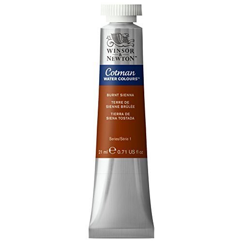 Product Cover Winsor & Newton 0308074, Burnt Sienna Cotman Water Colour Paint, 21ml tube, 21-ml