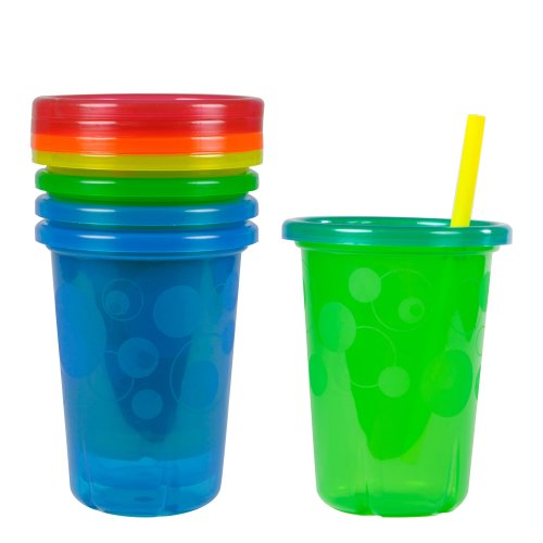 Product Cover The First Years Take & Toss Spill Proof Straw Cups, 10 Ounce, Pack of 4