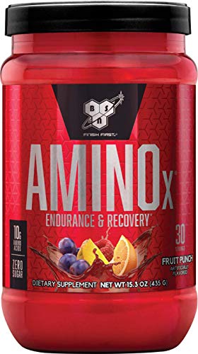 Product Cover BSN Amino X Muscle Recovery & Endurance Powder with BCAAs, 10 Grams of Amino Acids, Keto Friendly, Caffeine Free, Flavor: Fruit Punch, 30 Servings (Packaging May Vary)