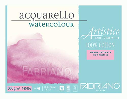 Product Cover Fabriano Artistico 140 lb. Hot Press 25 Sheet Block 5x7