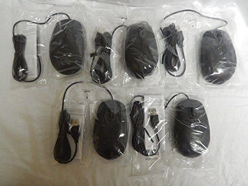 Product Cover 5-LOT Genuine Dell 9RRC7 Optical USB Wired Mice, Compatible Dell Part Numbers: 356WK, 5Y2RG, 11D3V, MS111-P, 330-9456