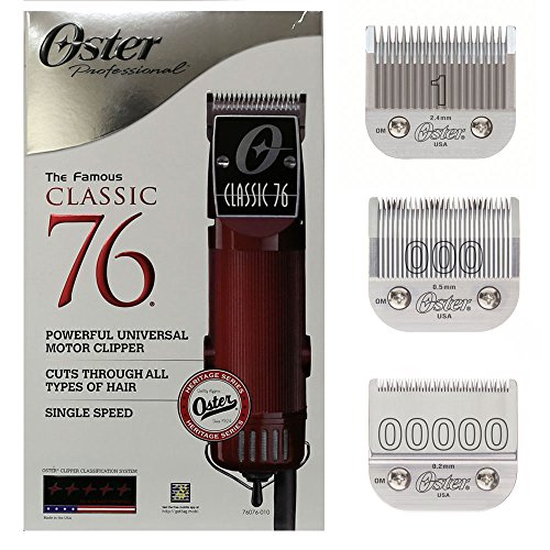Product Cover New Oster Classic 76 Hair Clipper 3-Blades (blades sizes are 000,1,00000)