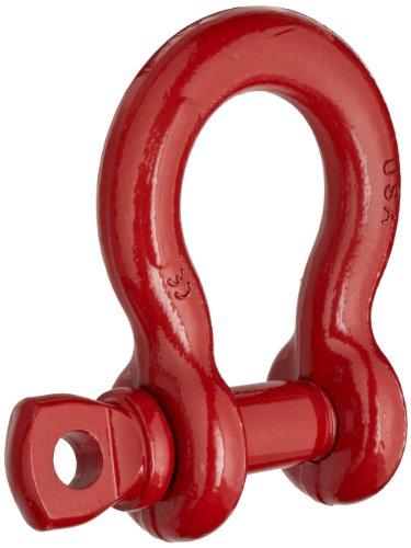 Product Cover Crosby 1018543 Carbon Steel S-209 Screw Pin Anchor Shackle, Self-Colored, 8-1/2 Ton Working Load Limit, 1