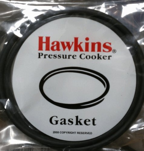 Product Cover Hawkins B10-09 Gasket for 3.5 to 8-Liter Pressure Cooker Sealing Ring, Medium, Black
