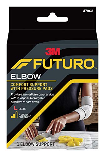 Product Cover Futuro Elbow Support with Pressure Pads, Moderate Stabilizing Support, Large