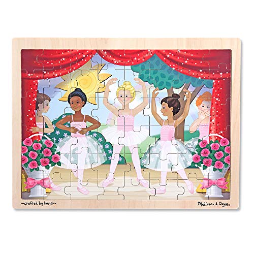 Product Cover Melissa & Doug Ballet Performance Wooden Jigsaw Puzzle (48 Pieces, Great Gift for Girls and Boys - Best for 3, 4, and 5 Year Olds)