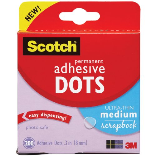 Product Cover Scotch 010-200UT 200/Pack Adhesive Dots, Ultra Thin