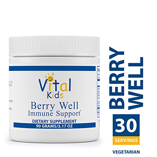 Product Cover Vital Nutrients - Berry Well Immune Support for Kids - Supports and Maintains Healthy Immune System Function - Vegetarian - 90 Grams of Powder