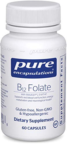 Product Cover Pure Encapsulations - B12 Folate - Activated Vitamin B12 and Folate - Hypoallergenic Supplement - 60 Capsules