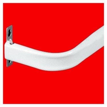 Product Cover Kenney, White KN511 Single Curtain Rod, 28