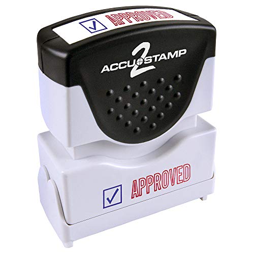 Product Cover ACCU-STAMP2 Message Stamp with Shutter, 2-Color, APPROVED, 1-5/8