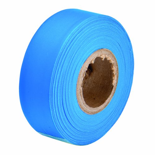 Product Cover Brady Flourescent Blue Flagging Tape for Boundaries and Hazardous Areas - Non-Adhesive Tape, 1.188