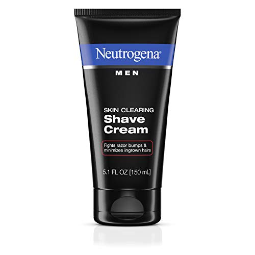 Product Cover Neutrogena Men Skin Clearing Shave Cream, Oil-Free Shaving Cream to Help Prevent Razor Bumps & Ingrown Hairs, 5.1 fl. oz (Pack of 2)