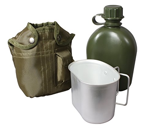 Product Cover Rothco 3 Piece 1 Quart Canteen Kit With Cover & Aluminum Cup