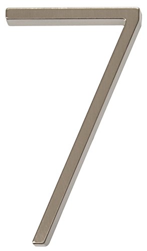 Product Cover Distinctions by Hillman 843217 5-Inch Floating Mount House Brushed Nickel, Number 7