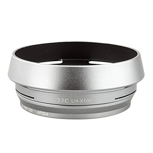 Product Cover JJC LH-JX100 Silver Metal Lens Hood Adapter Ring for Fujifilm X70 X100 X100S X100T Replaces FUJIFILM AR-X100 Adapter Ring