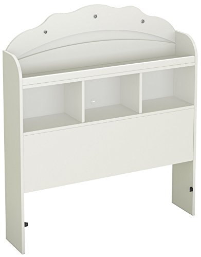 Product Cover South Shore Tiara Collection Twin Bookcase Headboard - Pure White - Bedroom Furniture