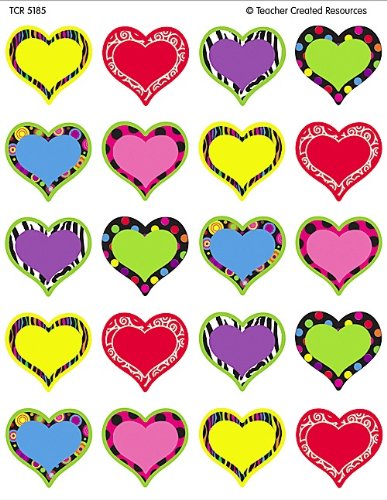 Product Cover Teacher Created Resources Fancy Hearts Stickers (5185)