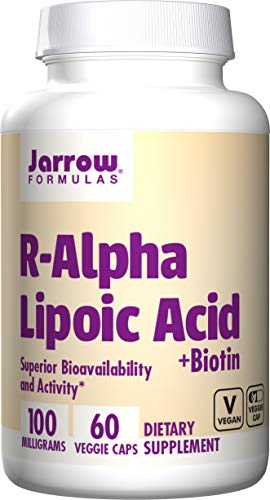 Product Cover Jarrow Formulas R-Alpha Lipoic Acid, Supports Energy, Cardio Vascular Health, 100 mg, 60 Caps