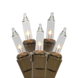Product Cover Vickerman W4B0501 Brown Wire Christmas Light String - 50 Clear Lights