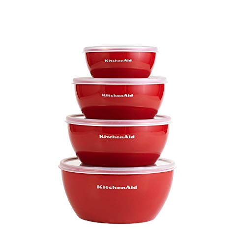 Product Cover KitchenAid Prep Bowls with Lids, Set of 4, Red