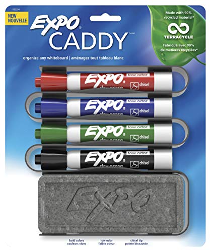 Product Cover Expo SAN1785294 1785294 Whiteboard Caddy Organizer - Chisel Point Style - Assorted Ink - 4 / Set