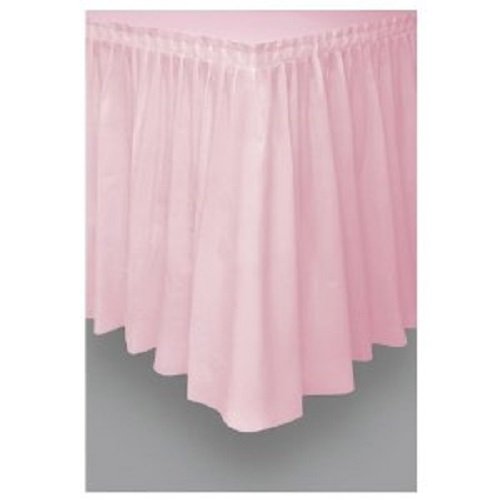 Product Cover Pink Plastic Table Skirt 29