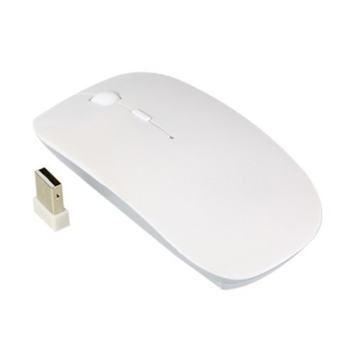 Product Cover Bluecell White 2.4G RF DPI Blue Optical light wireless USB Mouse for Apple macbook 13