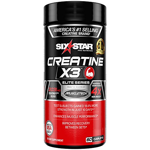 Product Cover Six Star Elite Series Creatine X3 Micronized Creatine Pills, Muscle Builder & Recovery, 60 Pills